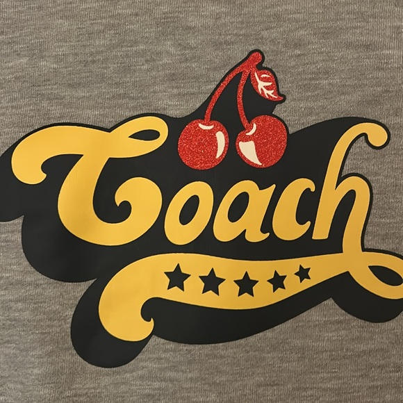 COACH New York Cherry Gray Sweatshirt - Picture 2 of 5